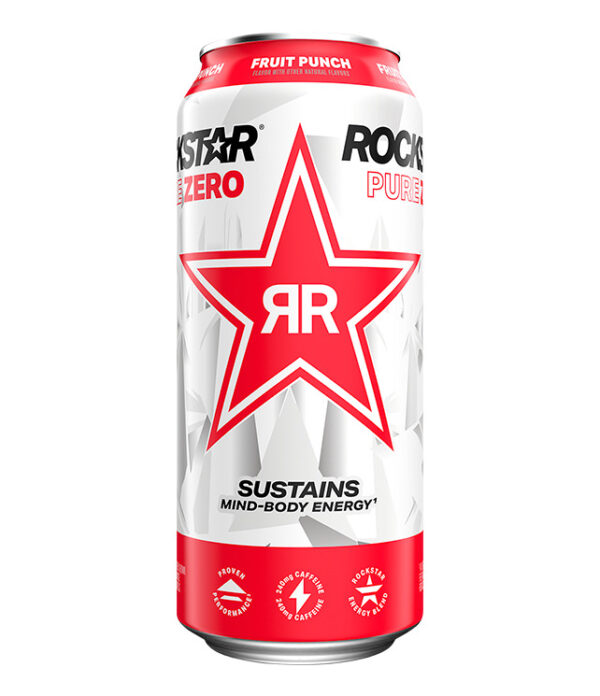 ROCKSTAR ENERGY PURE ZERO FRUIT PUNCH 473ml