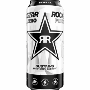 ROCKSTAR ENERGY PURE ZERO SILVER ICE 473ml - Image 1