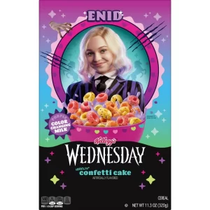 WEDNESDAY ENID CEREAL CONFETTI CAKE 320g - Image 1