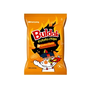 BULDAK POTATO CHIPS QUATTRO CHEESE 120g - Image 1